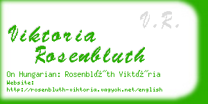 viktoria rosenbluth business card